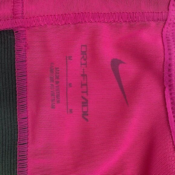 NIKE Women M Alpha Ultrabreath Dri-Fit ADV Sports Bra High Support Pink Green - Picture 7 of 8